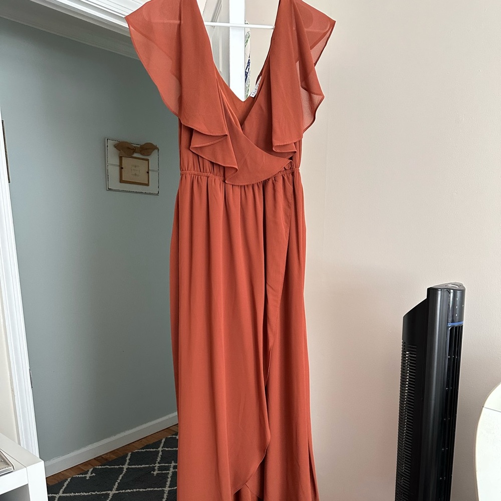 Rust colored Baltic Born maxi dress